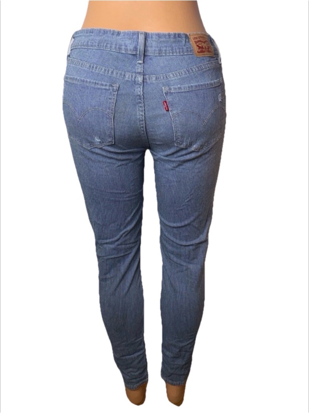 Levi's Blue Corduroy Skinny Jeans - Women's - Picture 3 of 4